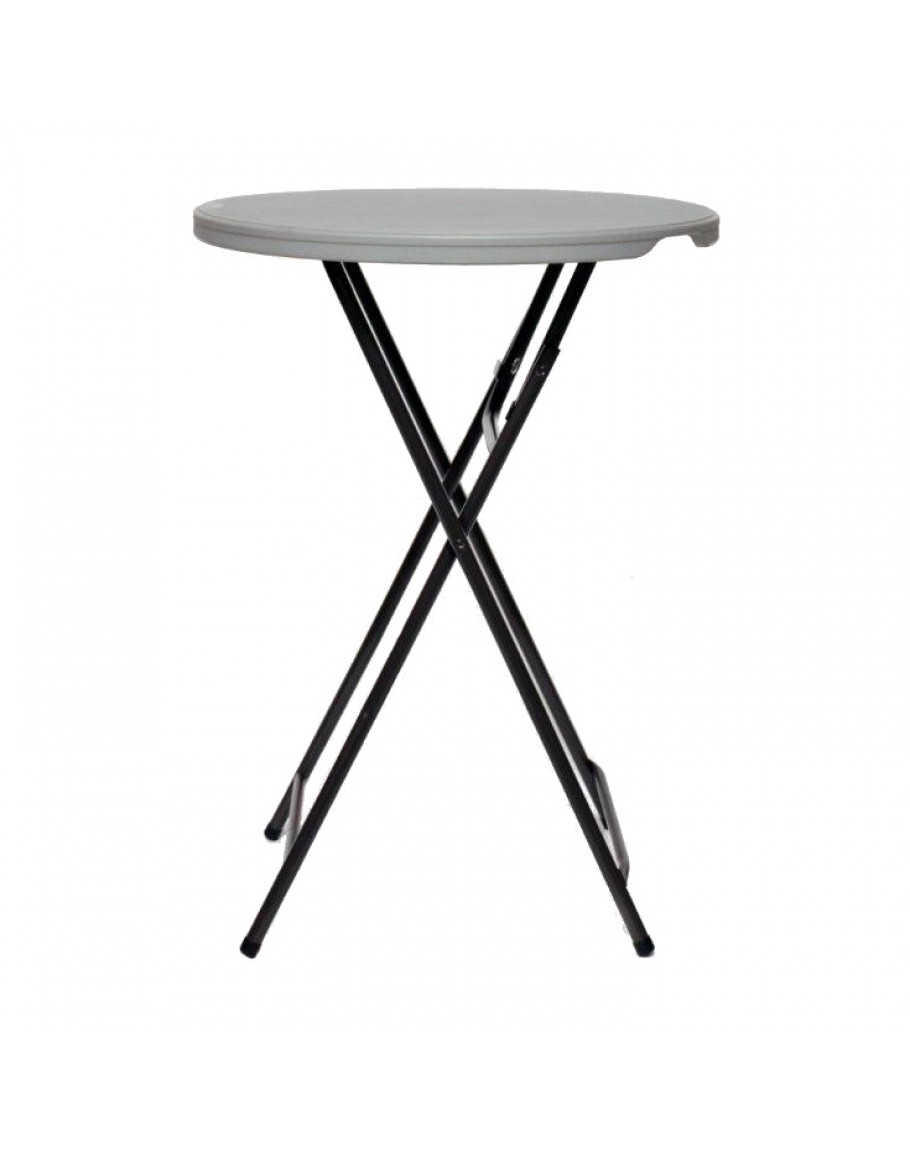 32 Inch Round Resin Cocktail Table Folding Legs for Sale